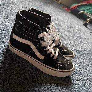 High Top Vans 6.5 WORN ONCE